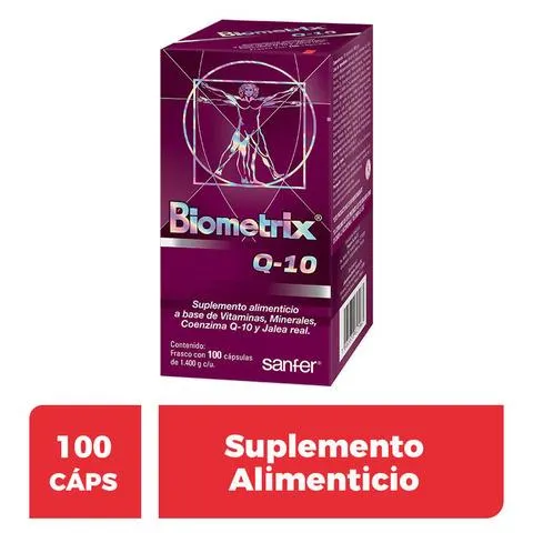 Biometrix Q-10 Suplemento Alimenticio a Base de Vitaminas Minerales Coenzima y Jalea