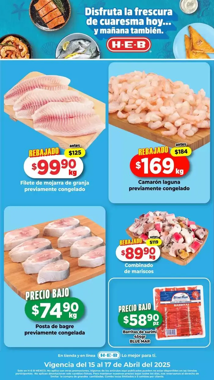 Catálogo de Ofertas HEB 15 de abril al 17 de abril 2025 - Pagina 1