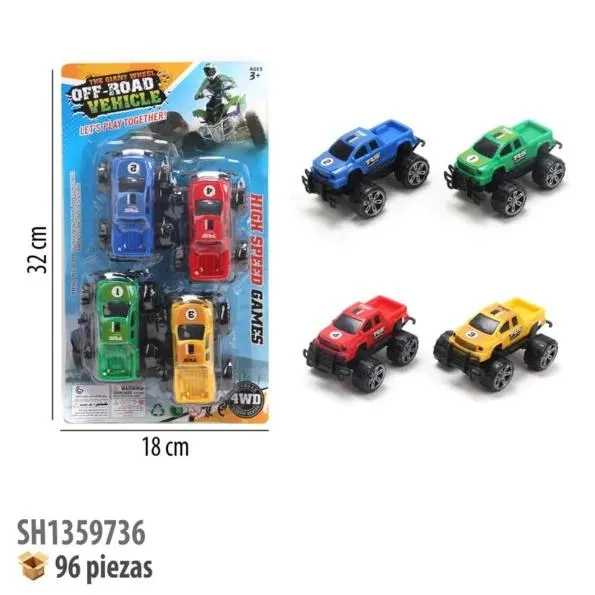 CARROS 4 PIEZAS