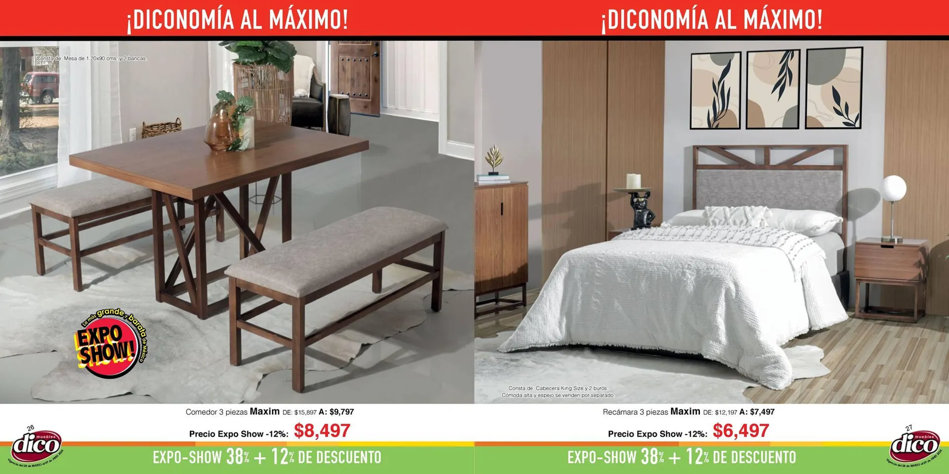 Catálogo de Catálogo Muebles Dico 29 de marzo al 9 de abril 2024 - Pagina 14