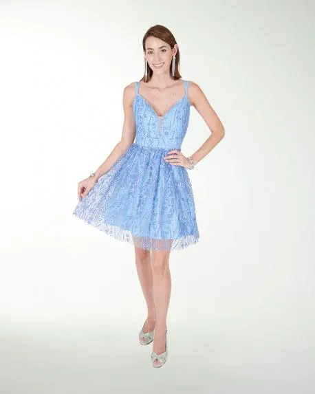 VESTIDO CC FANTASIA ESCOTE EN V