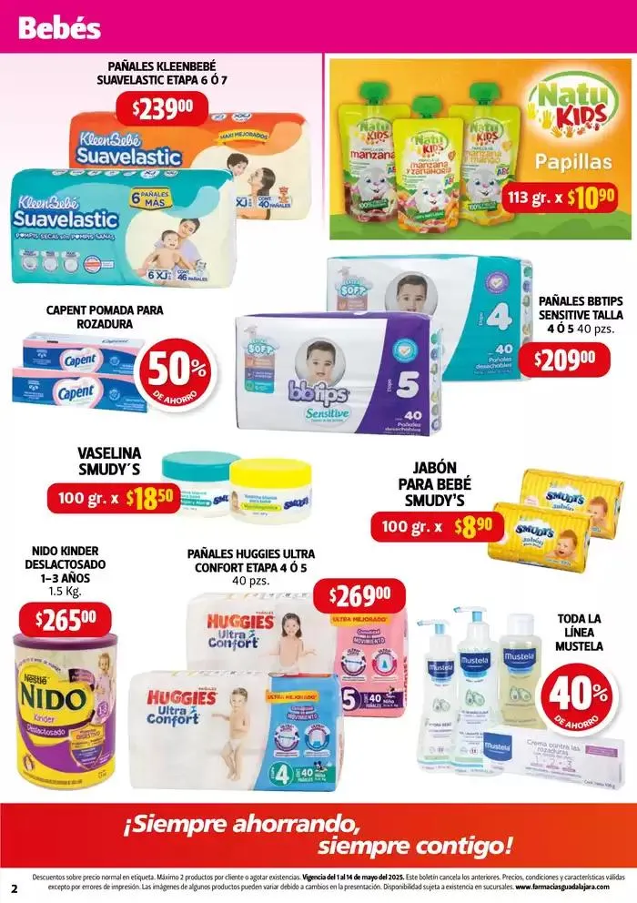 Catálogo de Boletín Farmacias Guadalajara 2 de mayo al 15 de mayo 2025 - Pagina 2