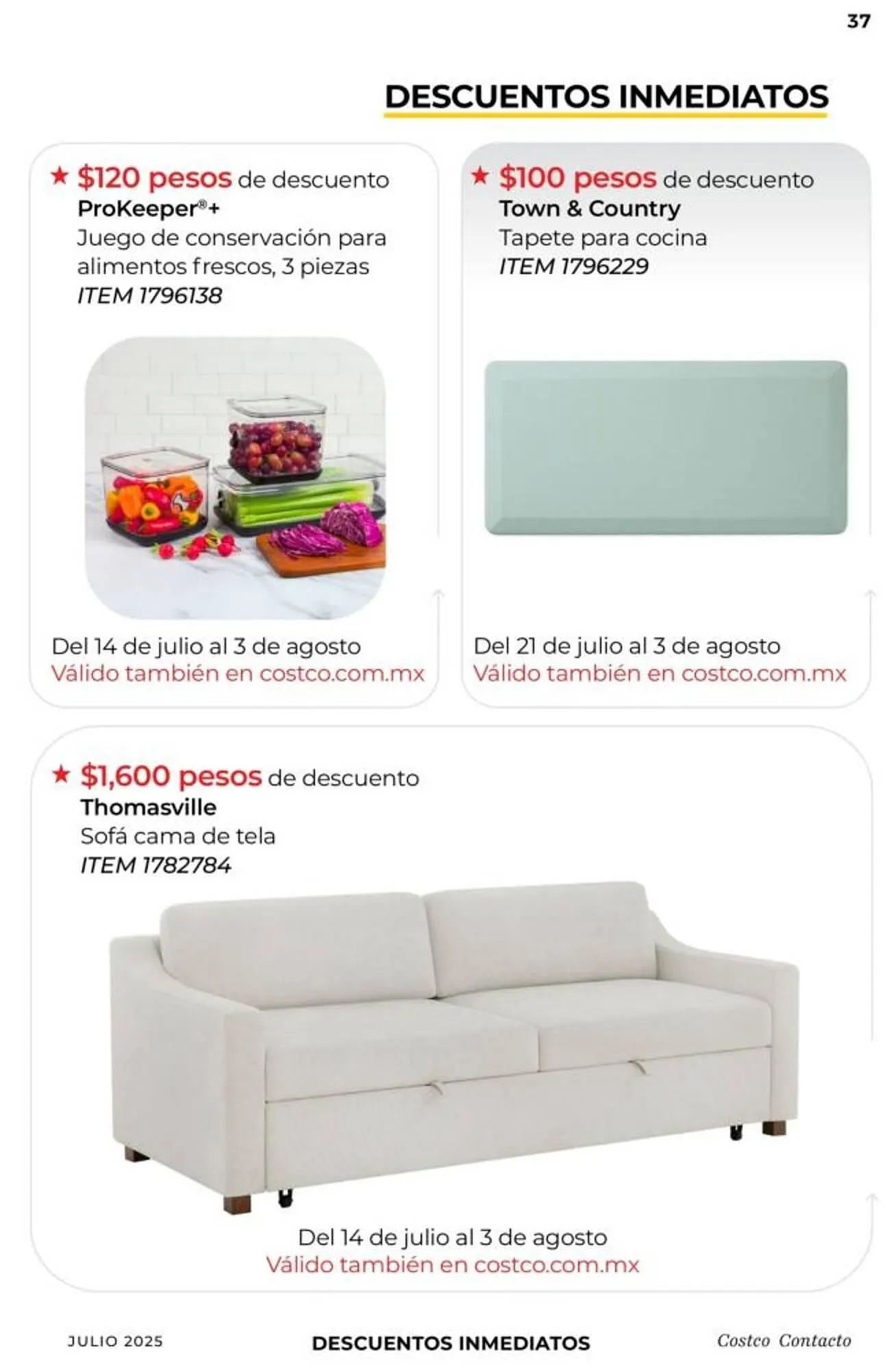 Catálogo de Catálogo Costco 1 de julio al 31 de julio 2025 - Pagina 37