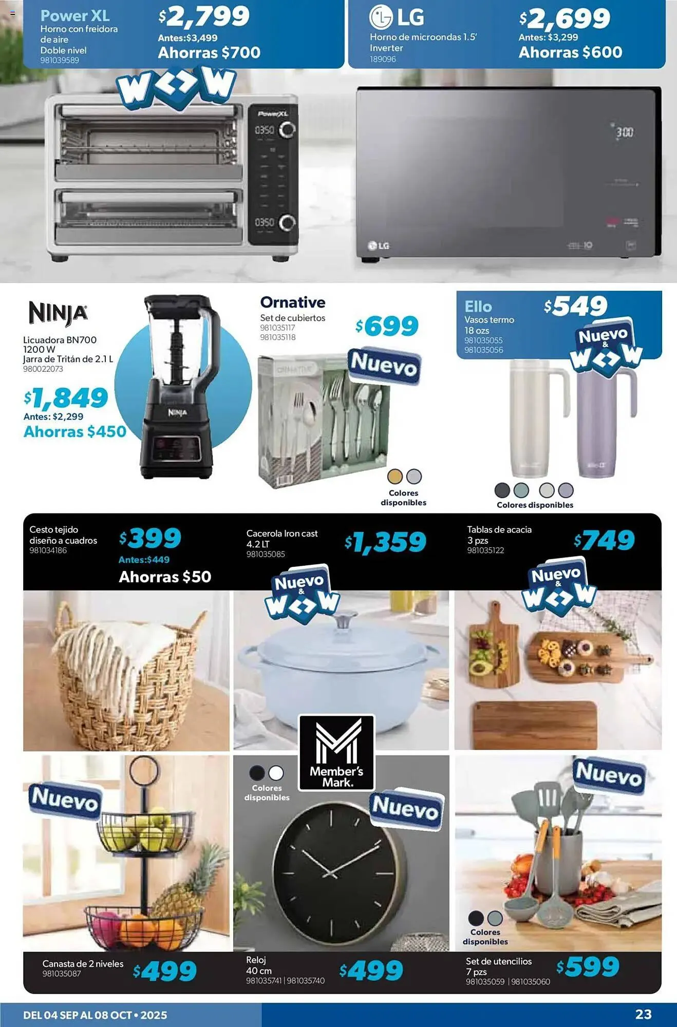 Catálogo de Catálogo Sam's Club 4 de septiembre al 8 de octubre 2025 - Pagina 23