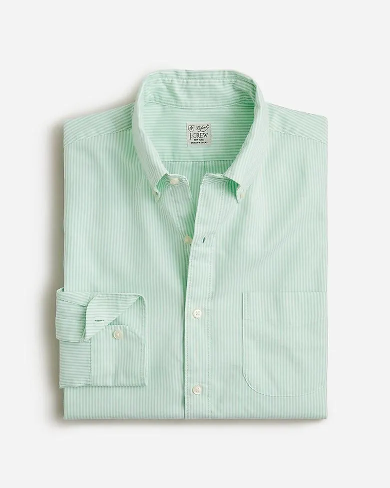 Slim Broken-in organic cotton oxford shirt