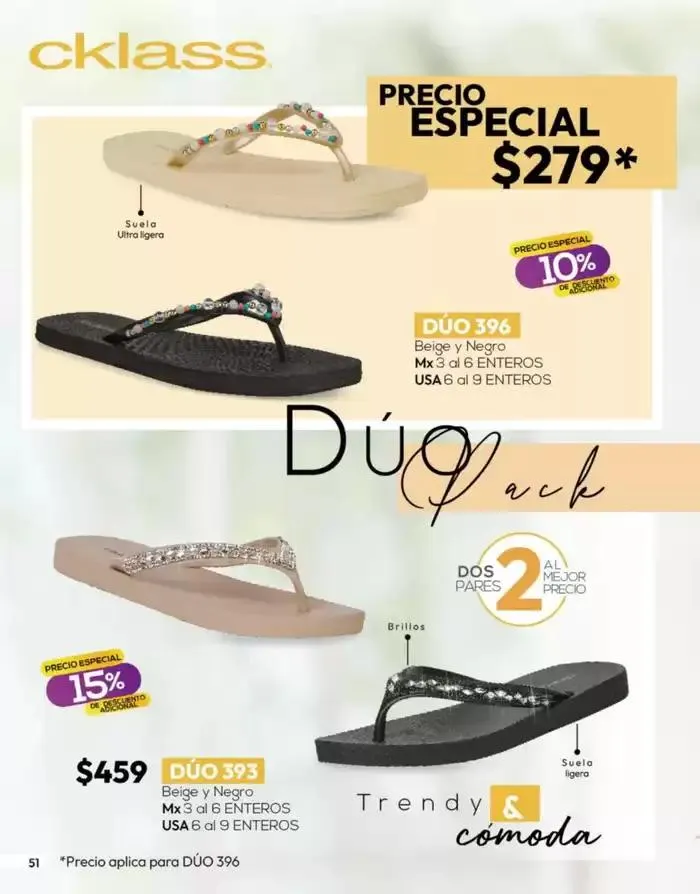 Catálogo de Catálogo Cklass Calzado Novedades de Verano 2025 México 28 de marzo al 27 de abril 2025 - Pagina 52