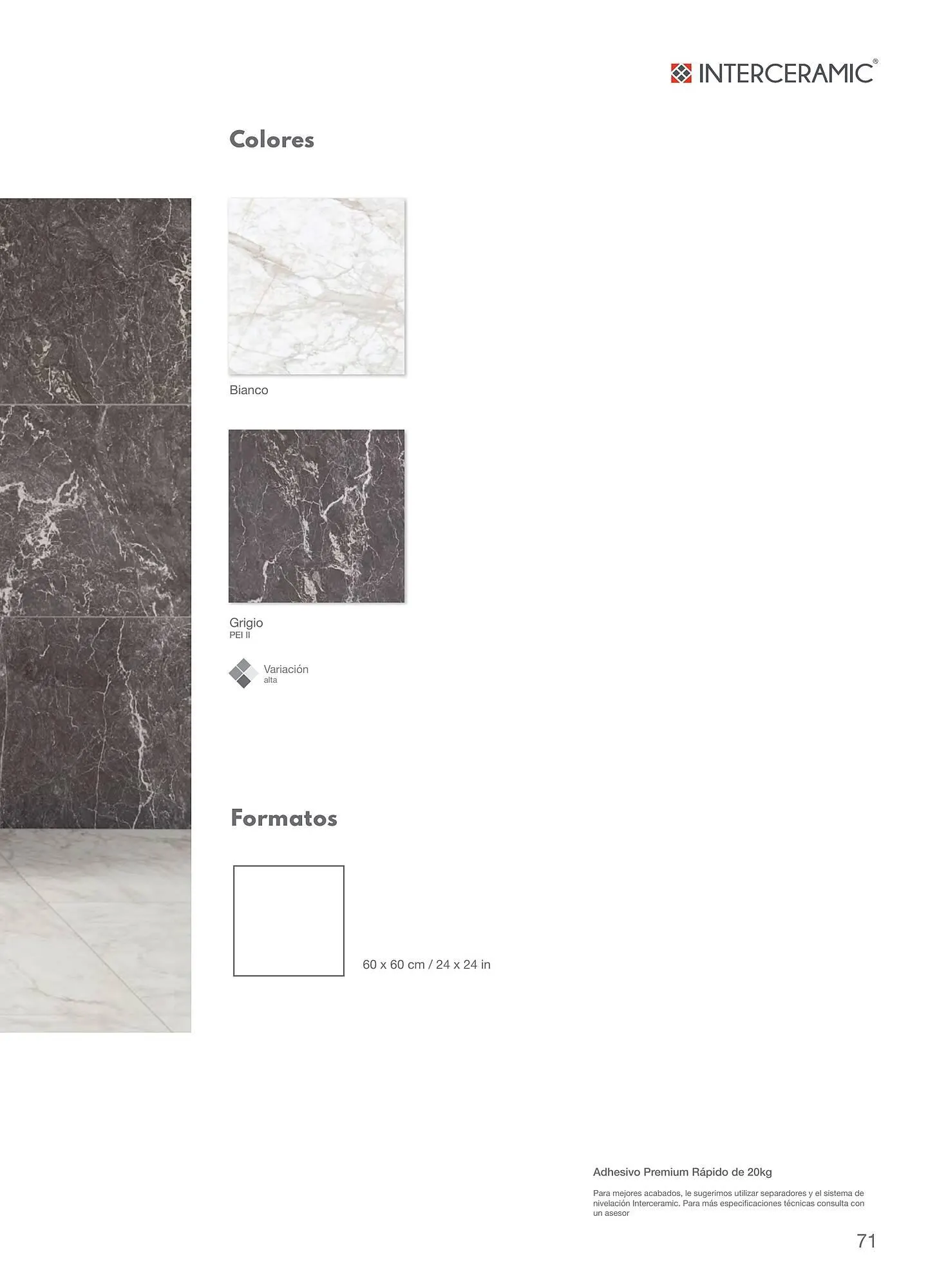 Catálogo de Catálogo Interceramic 12 de marzo al 31 de diciembre 2024 - Pagina 71