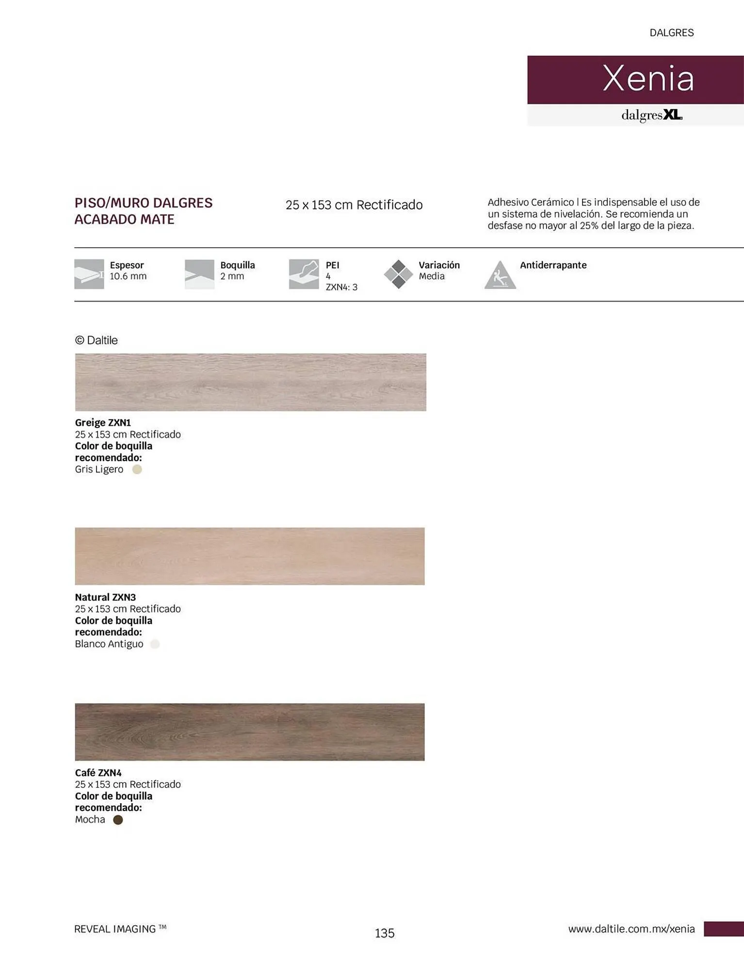 Catálogo de Catálogo Daltile 1 de enero al 31 de diciembre 2024 - Pagina 135