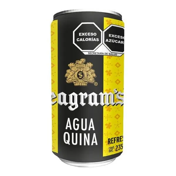 Agua mineral Seagrams quina lata 235 ml