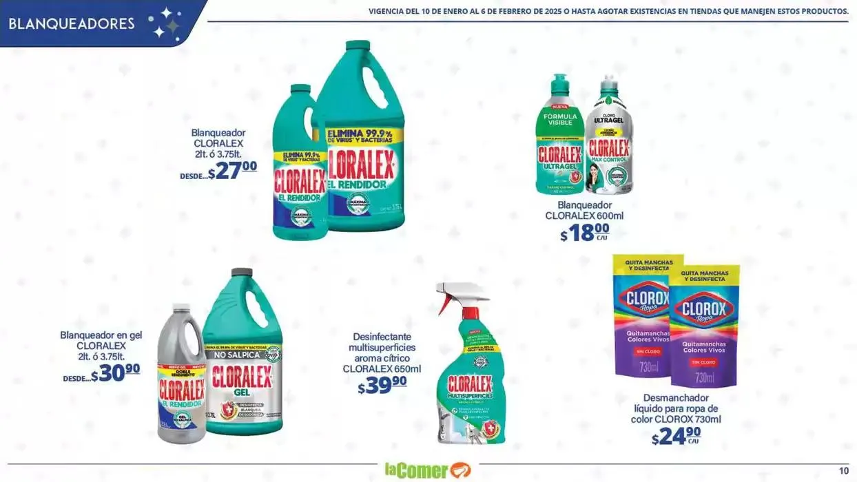 Catálogo de LIMPIA , Desinfecta, organiza, AHORRA 10 de enero al 6 de febrero 2025 - Pagina 10