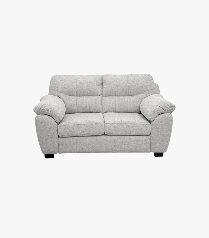 Love Seat Berna De Tela color gris claro
