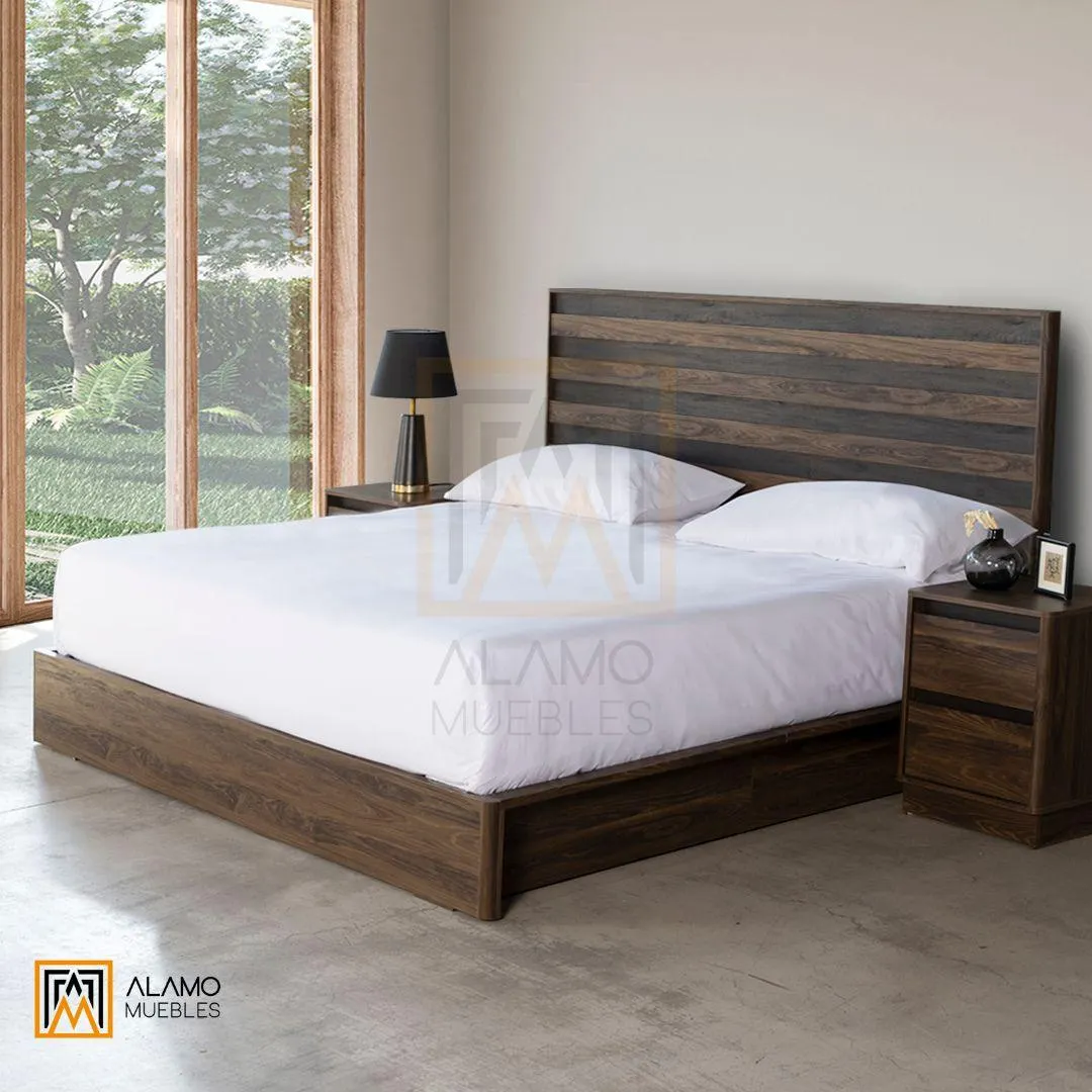 Set Britania Nogal King 4 piezas