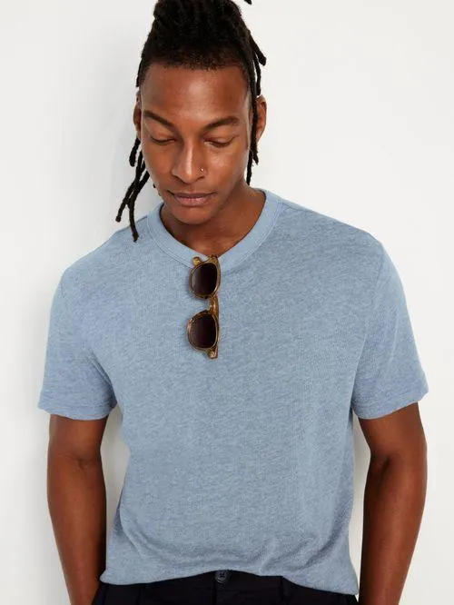 Playera Playera cuello redondo. Manga corta. Tejido de punto para hombre Old Navy