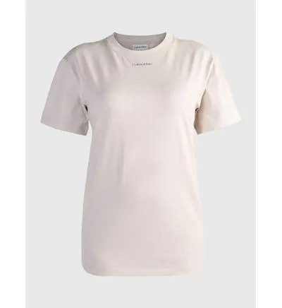 Playera Calvin Klein con Logotipo Mujer Gris