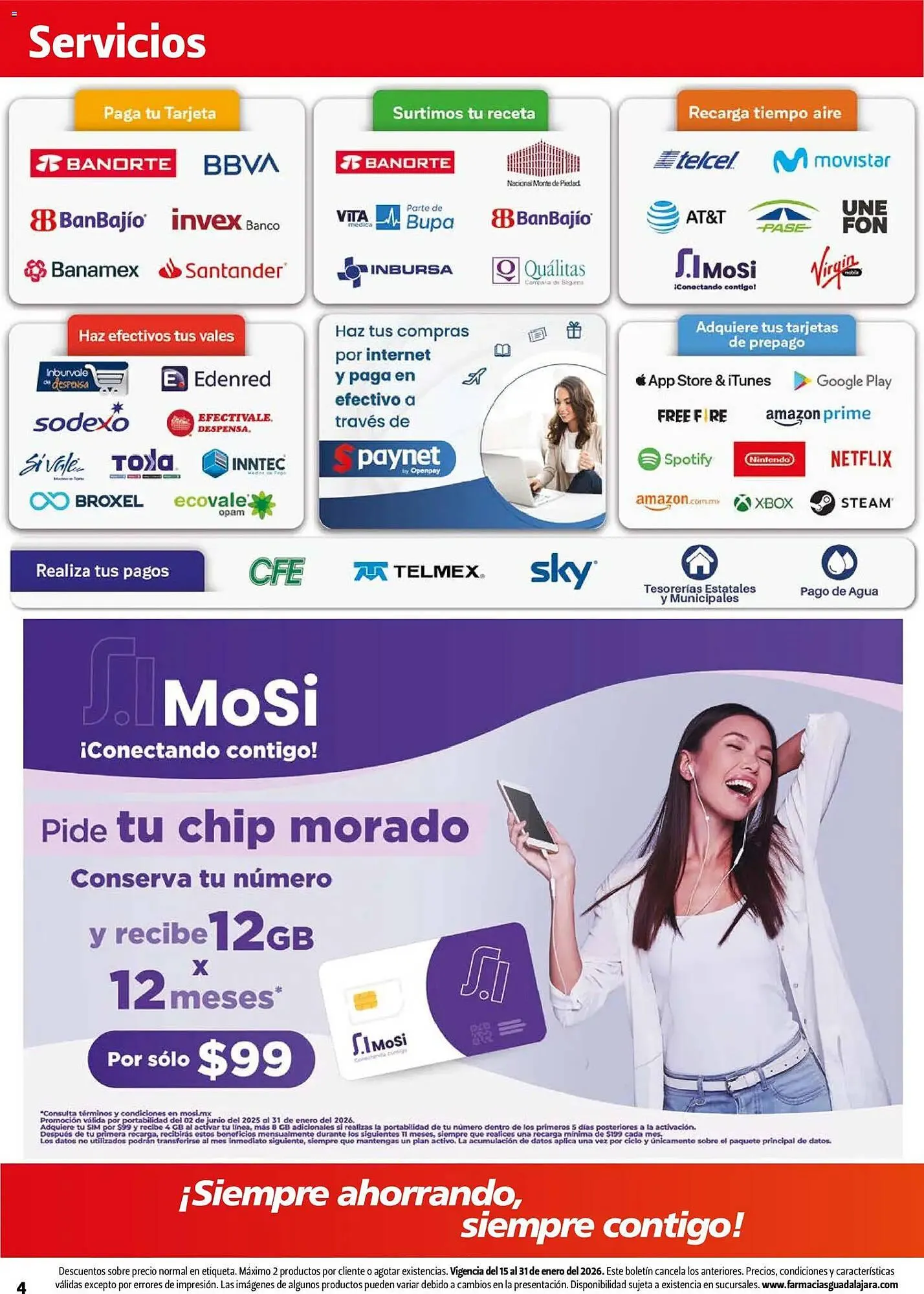 Catálogo de Folleto Farmacias Guadalajara 15 de enero al 31 de enero 2026 - Pagina 4