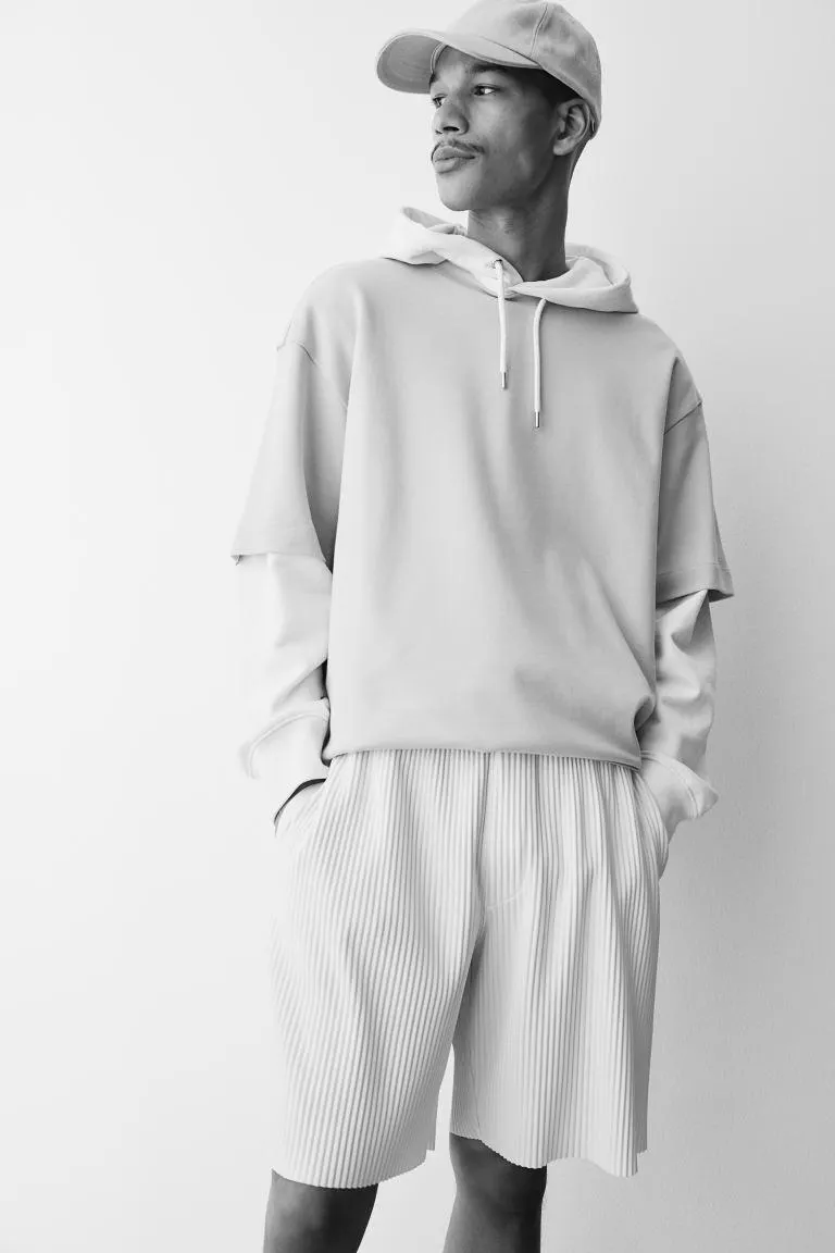 Πλισέ βερμούδα Regular Fit