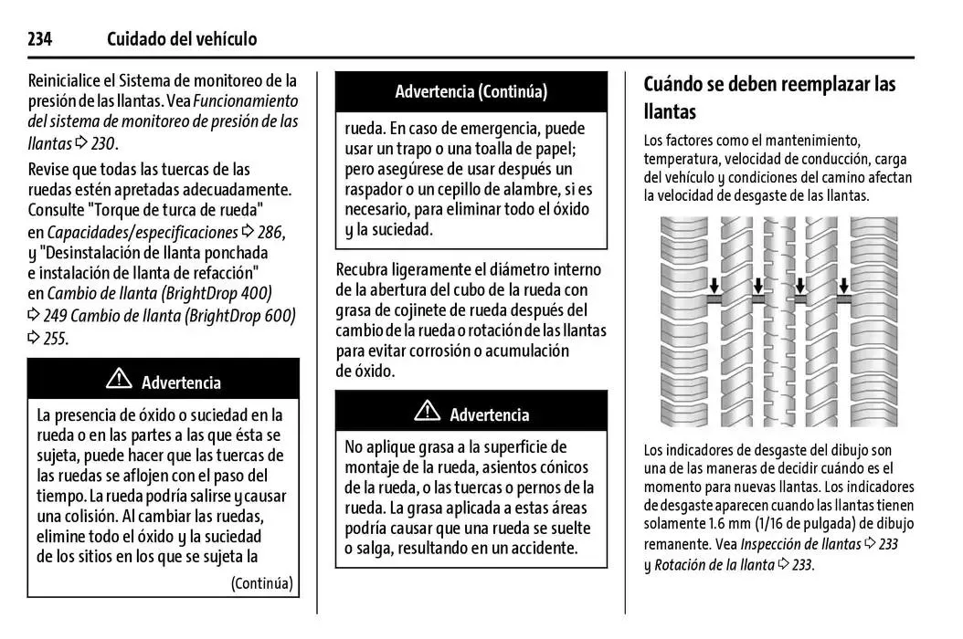 Catálogo de BrightDrop 400 Y BrightDrop 600 Manual del propietario 22 de enero al 31 de diciembre 2025 - Pagina 235