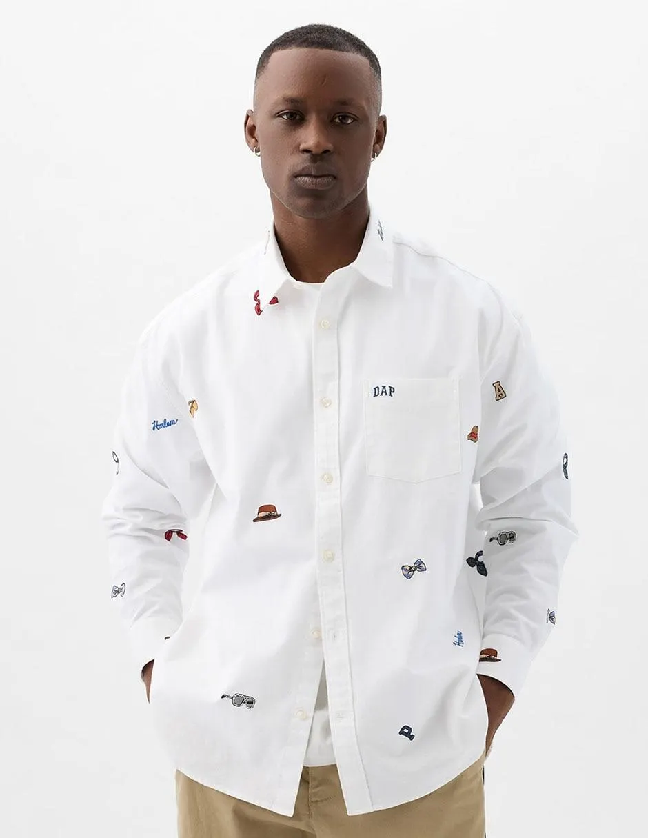 Camisa casual de algodón GAP X DAP manga larga unisex