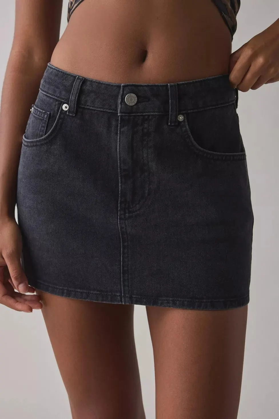 BDG Onna Denim Micro Mini Skirt