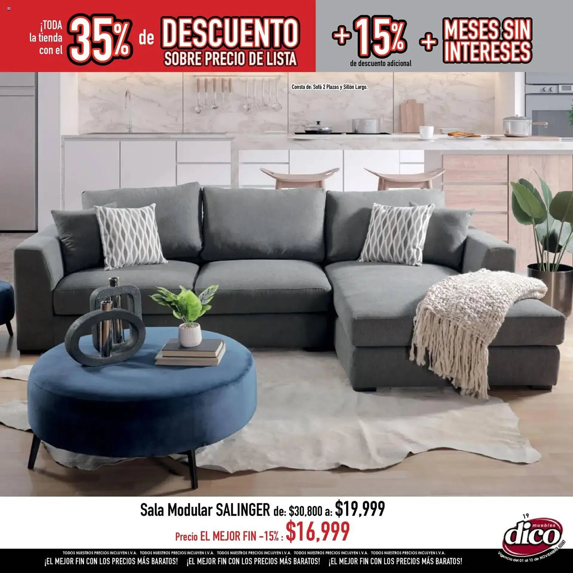 Catálogo de Catálogo Muebles Dico 1 de noviembre al 13 de noviembre 2025 - Pagina 19