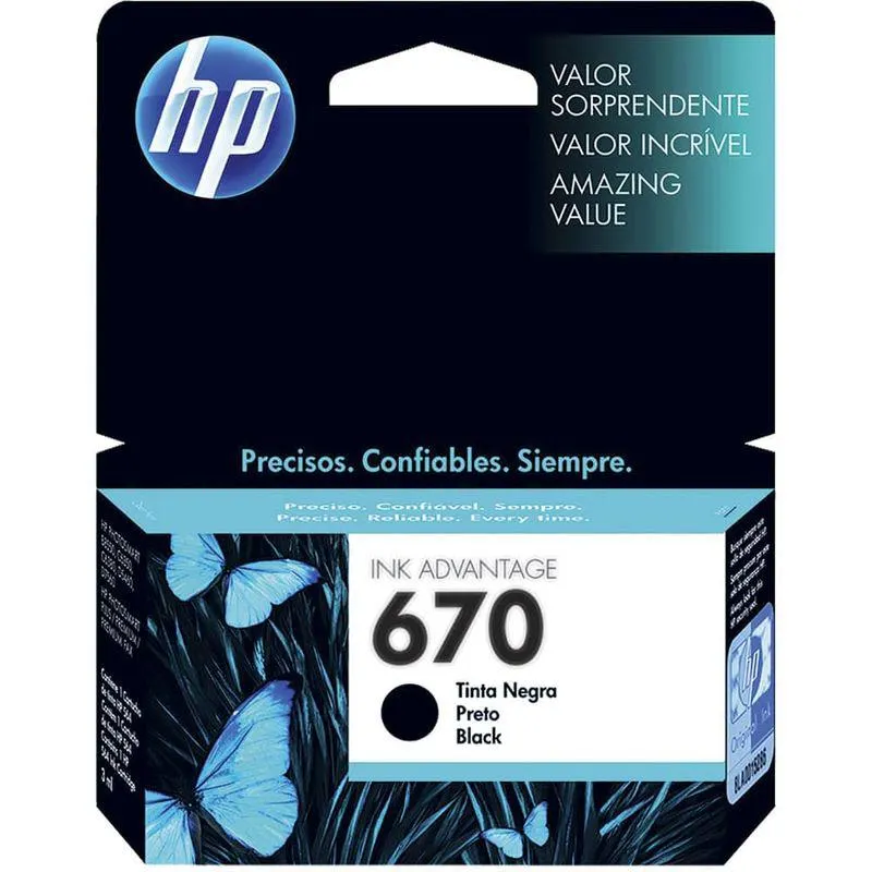 Tinta 670 Negro HP Compatible con 4625 / 4615 / 3525 / 5525