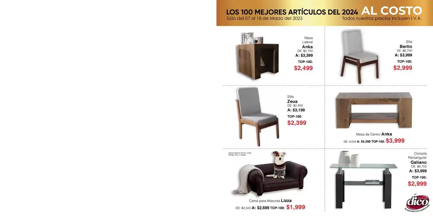 Catálogo de Muebles Dico Top 100 Centro 2025 7 de marzo al 18 de marzo 2025 - Pagina 17