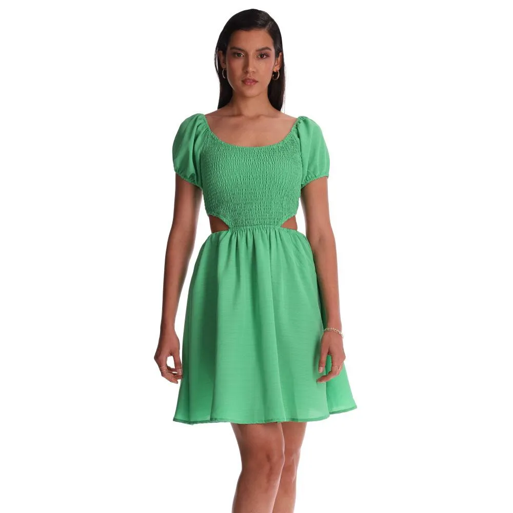 Vestido Red Sky Mujer Cuello Redondo Manga Corta