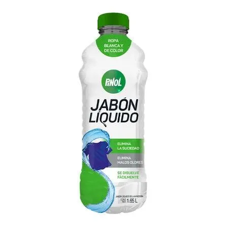 Jabón De Barra Líquido Pinol Ropa Blanca y De Color 1.65 Lt