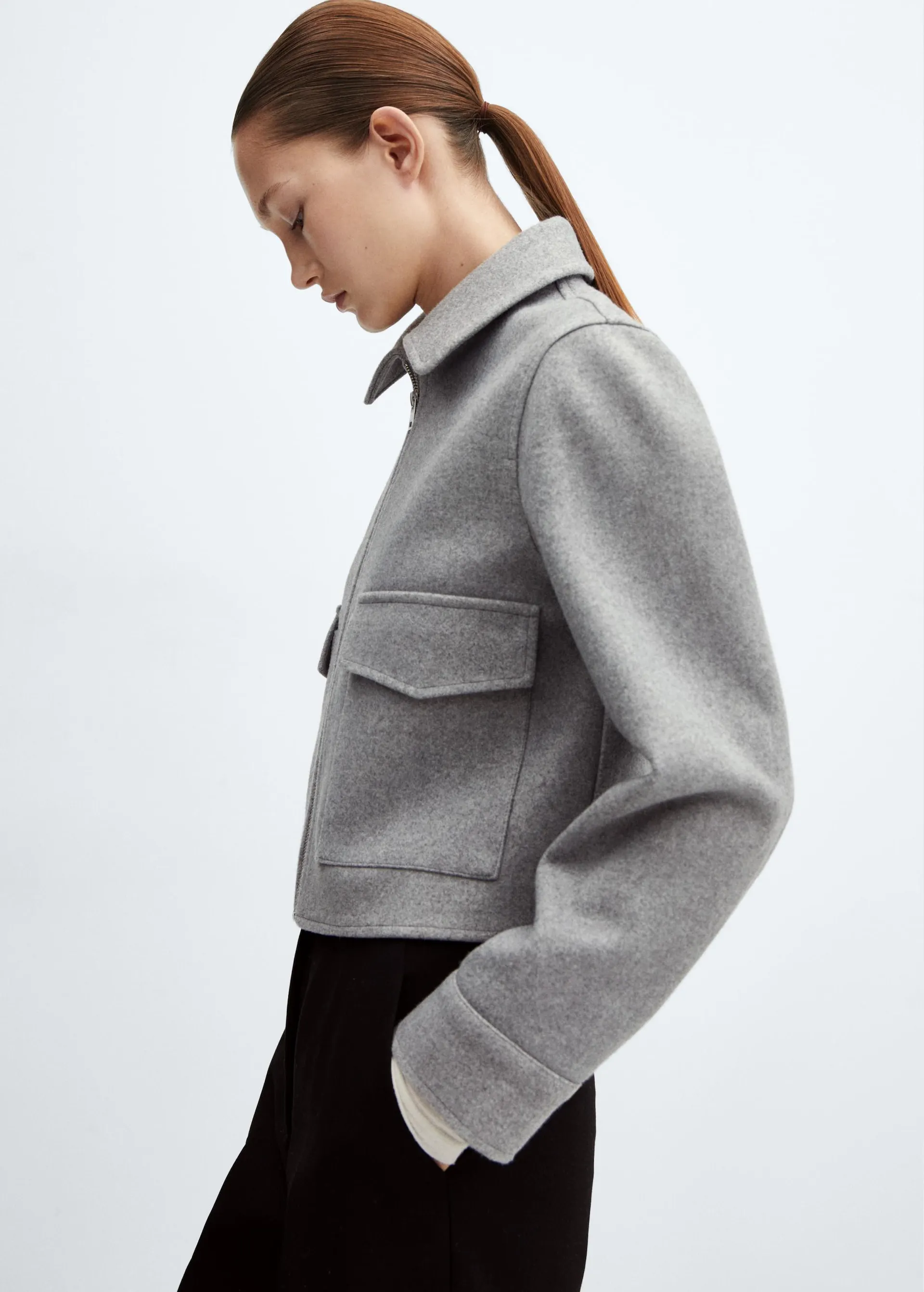 Chaqueta bolsillos cremallera