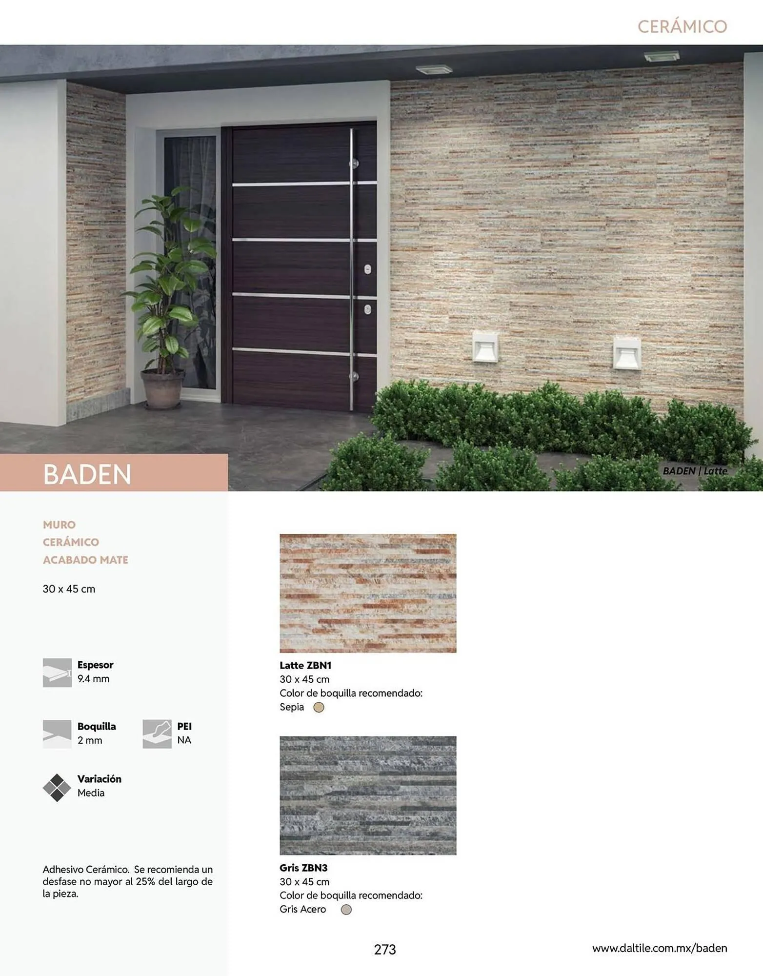 Catálogo de Catálogo Daltile 13 de enero al 31 de diciembre 2026 - Pagina 273