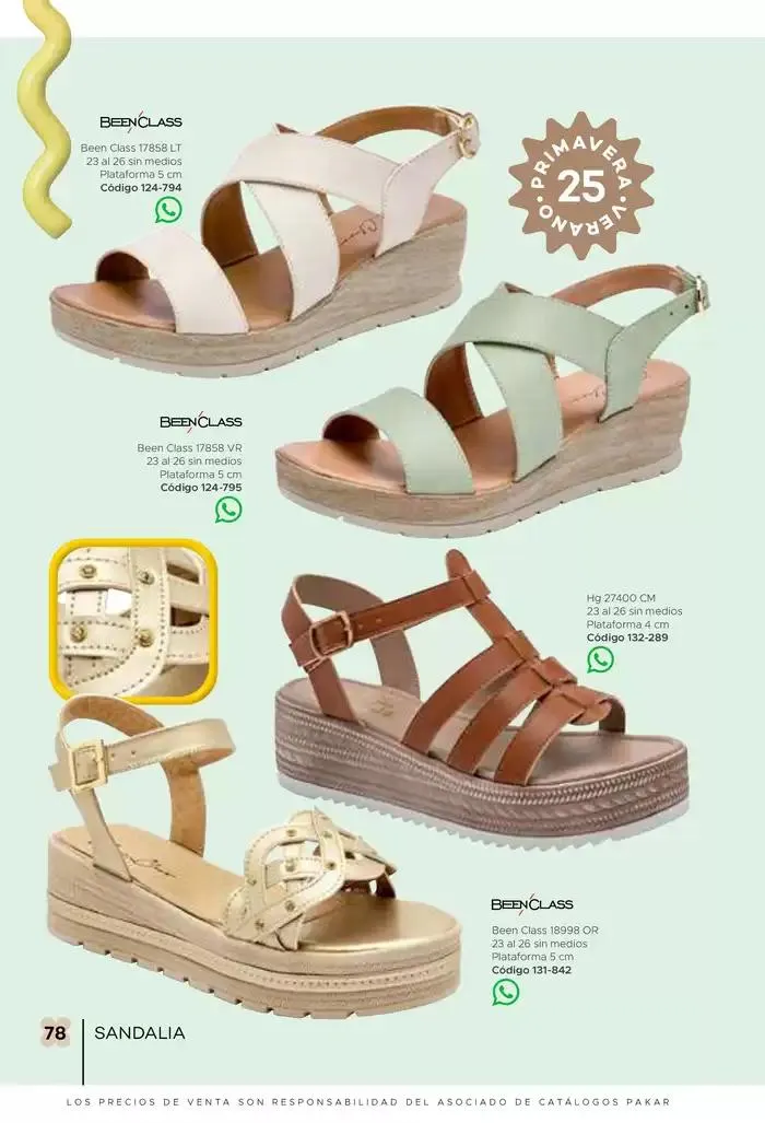 Catálogo de Pakar Sandalia 31 de enero al 31 de mayo 2025 - Pagina 78