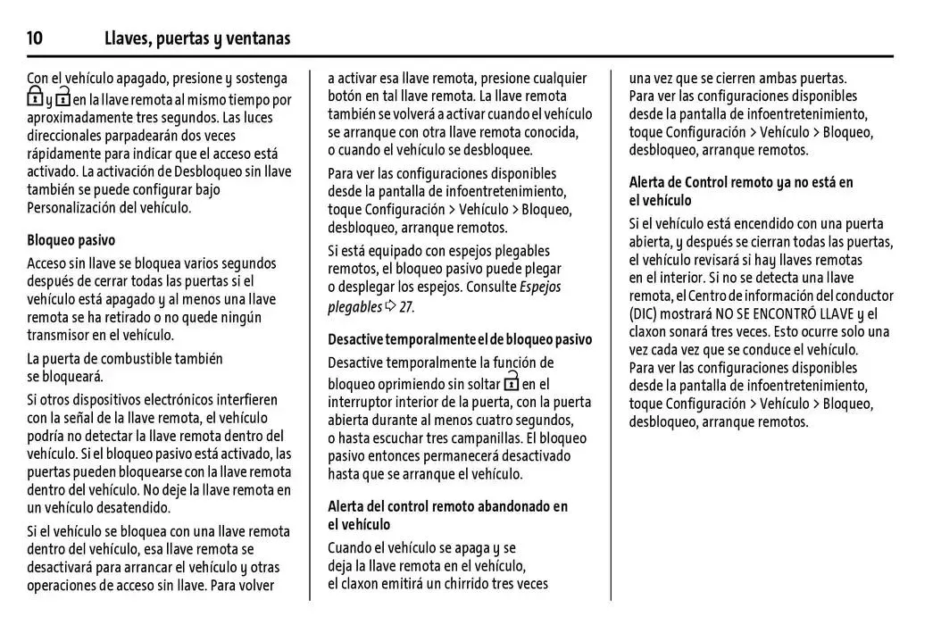Catálogo de Chevrolet Corvette Stingray Manual del propietario 22 de enero al 31 de diciembre 2025 - Pagina 11