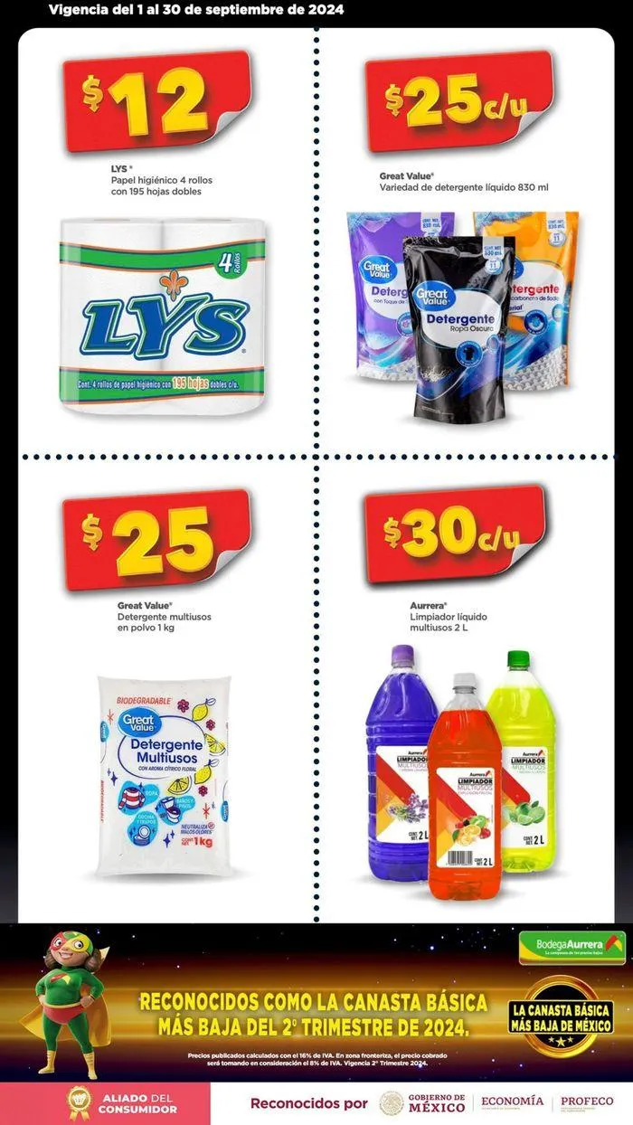 Catálogo de La Canasta Básica más baja 2 de septiembre al 30 de septiembre 2024 - Pagina 4