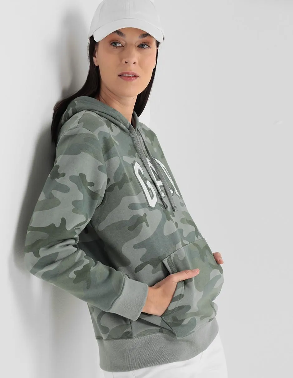 Sudadera con capucha y bolsa para mujer