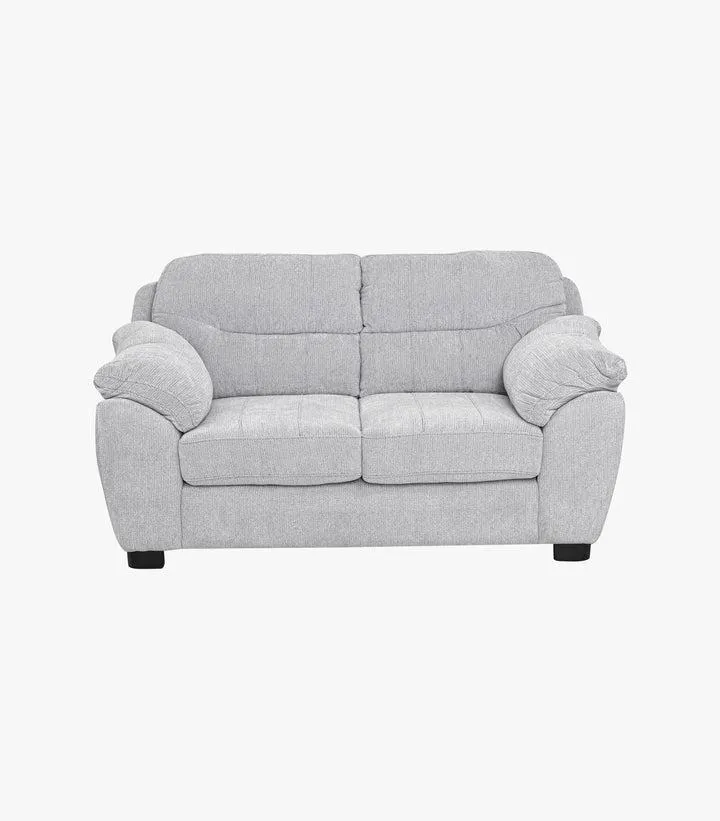 Love Seat Berna De Tela Color Gris Claro