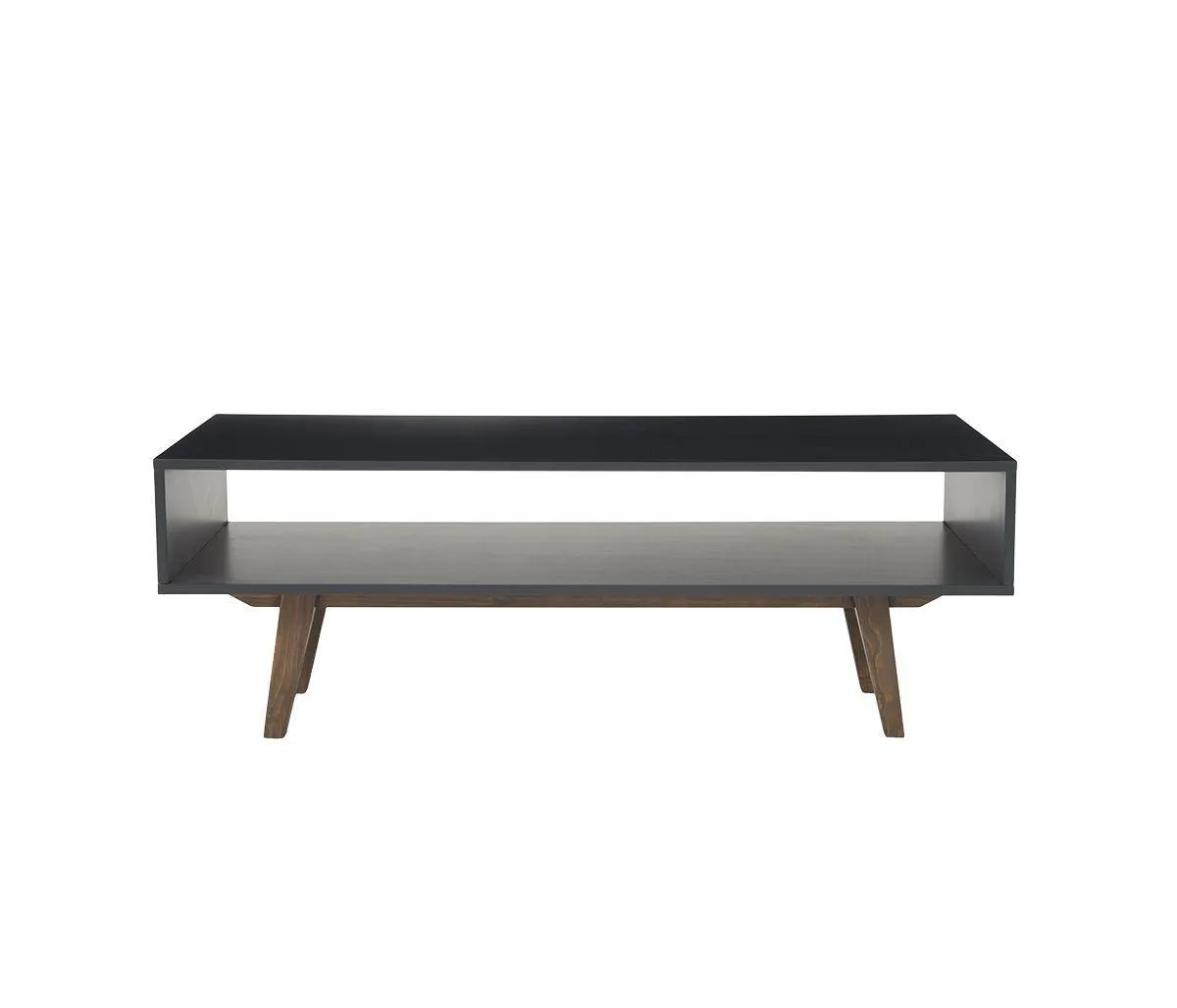 Mesa de centro Cuauhtémoc nogal - Gris oscuro