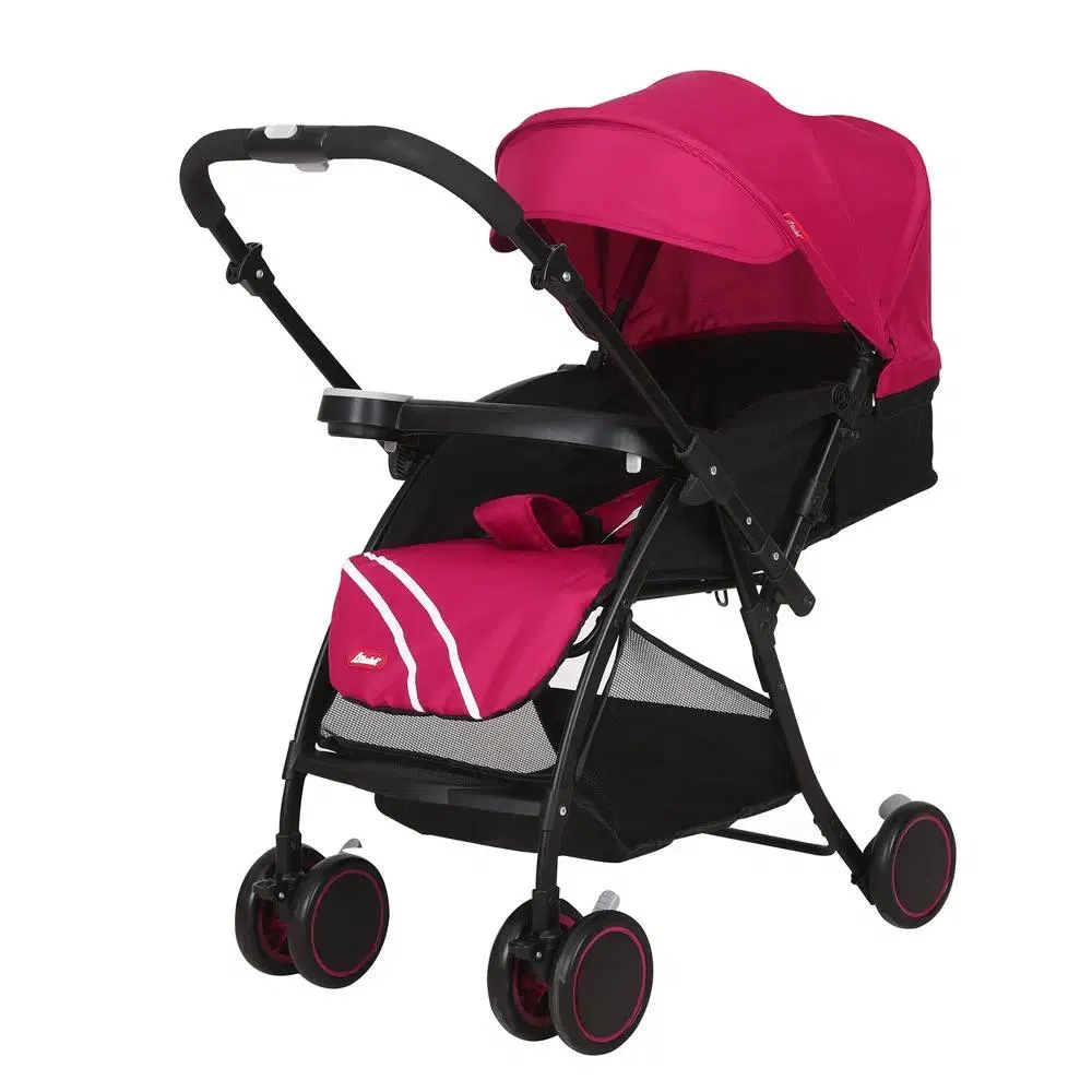 Carriola D´bebé reversible con repisa Lu Baby Rosa