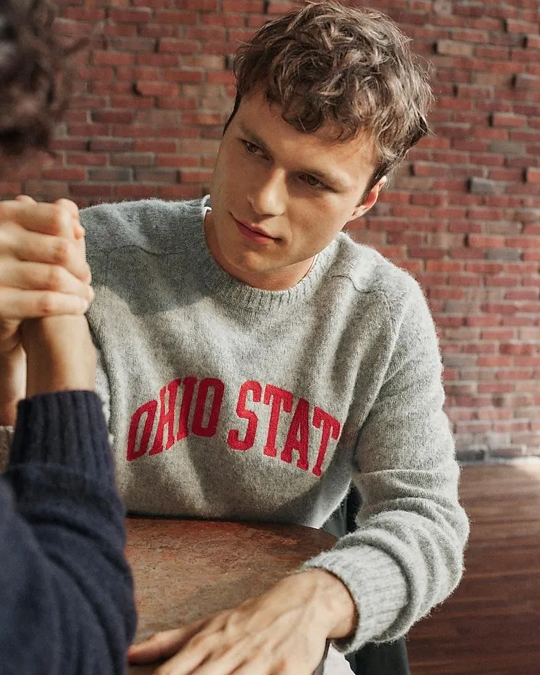 '47 X J.Crew brushed wool Ohio State sweater