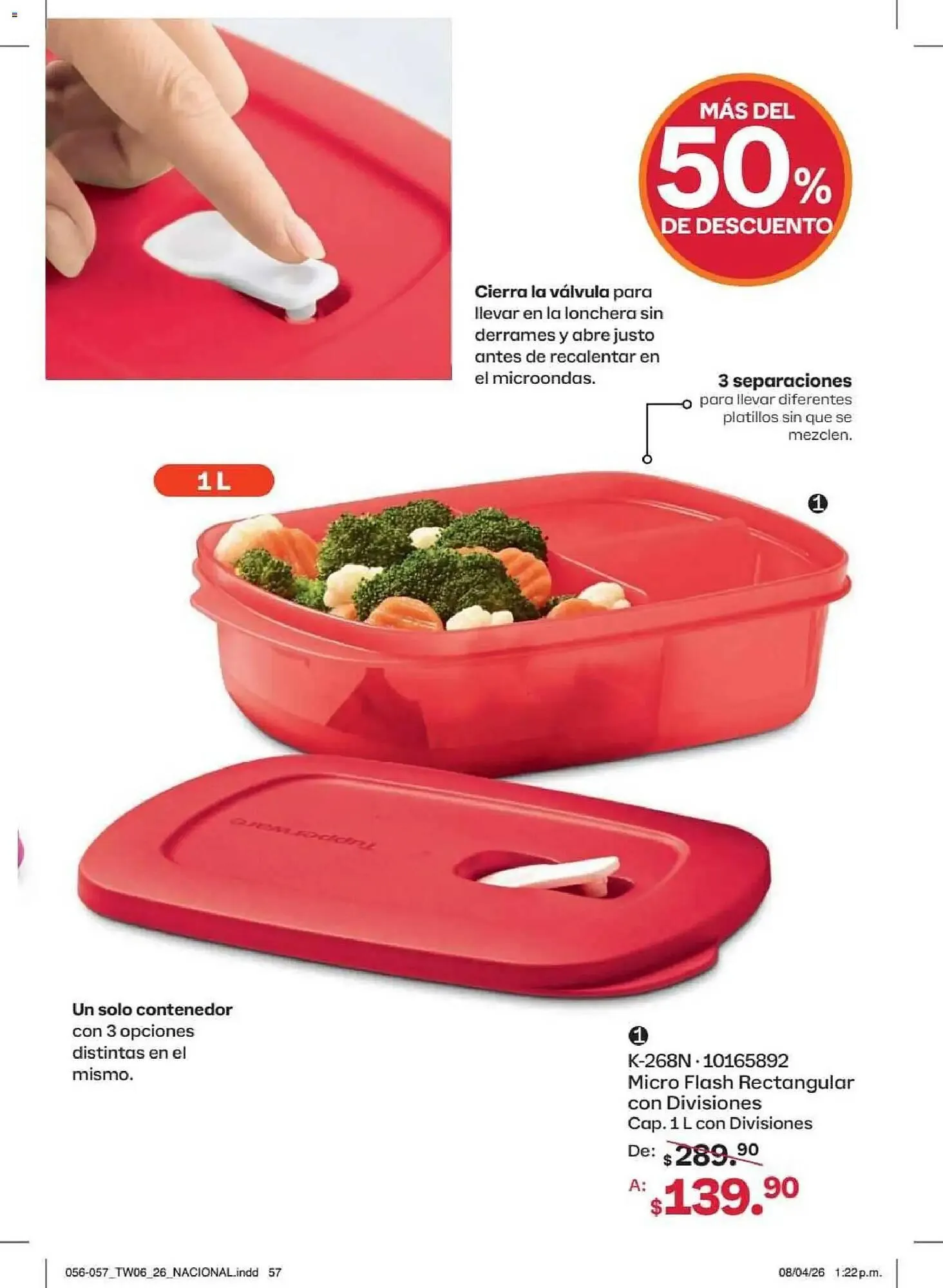 Catálogo de Catálogo Tupperware 18 de mayo al 14 de junio 2026 - Pagina 57