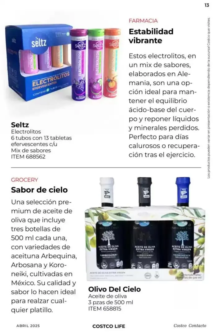 Catálogo de Catálogo Costco 1 de abril al 30 de abril 2025 - Pagina 13