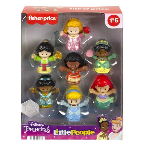 Mattel Fisher-Price Little People 7 Pack Princesas Disney HJW75