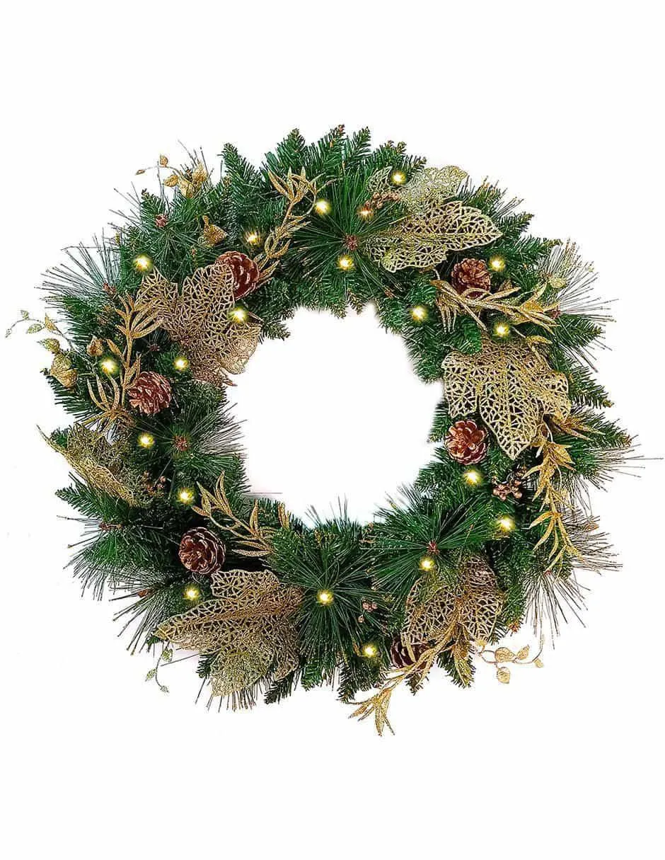 Corona navideña Artego Golden