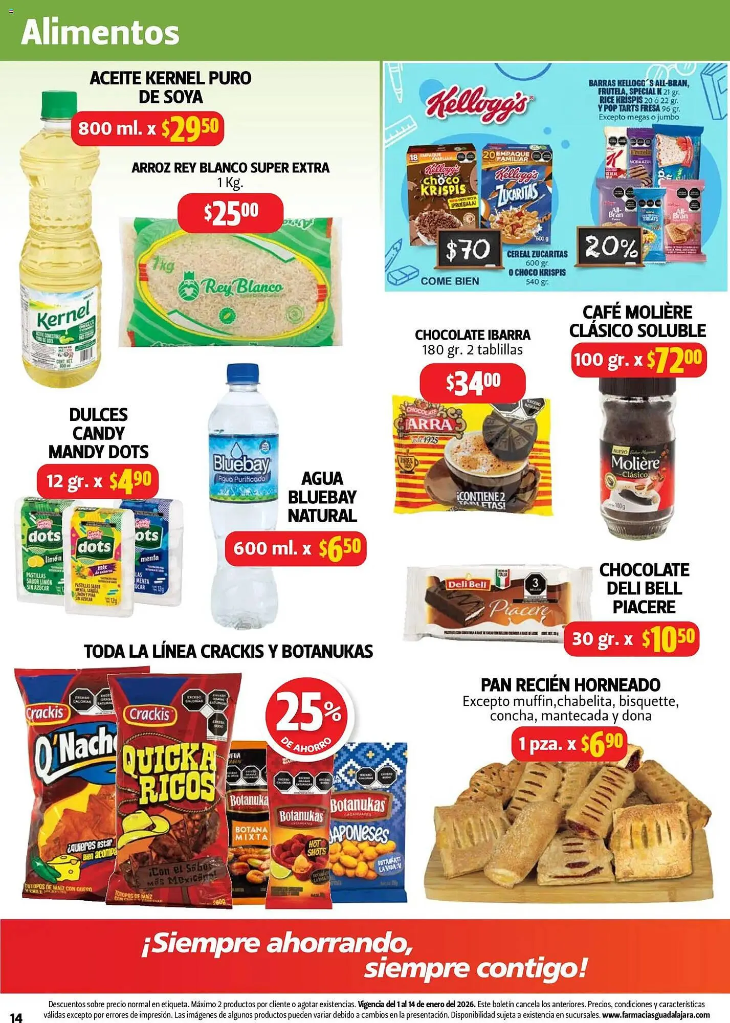 Catálogo de Folleto Farmacias Guadalajara 1 de enero al 14 de enero 2026 - Pagina 14