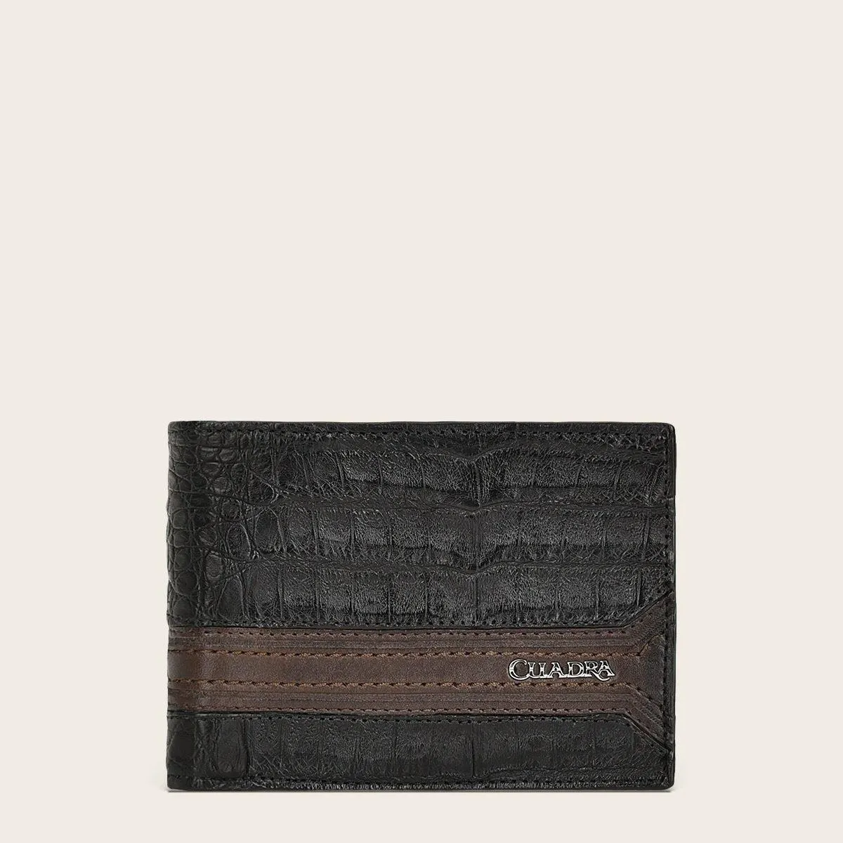 Cartera en piel genuina de fuscus