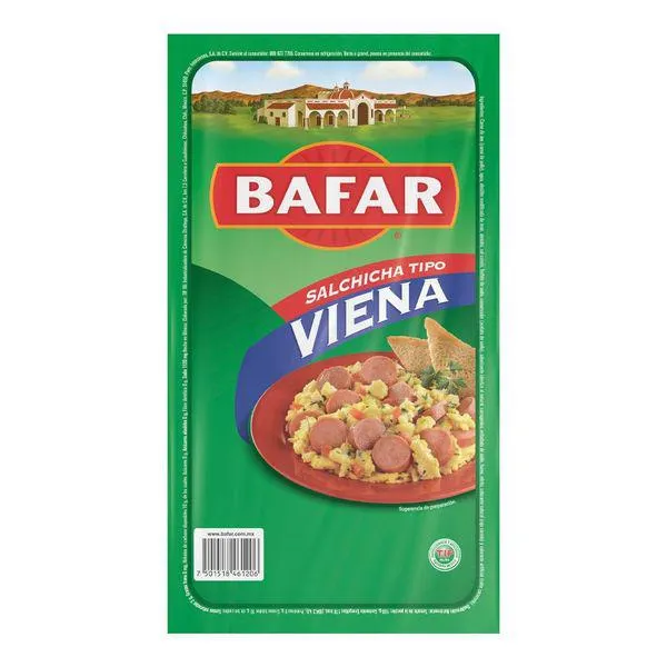 Salchicha Viena Bafar 250g aprox.