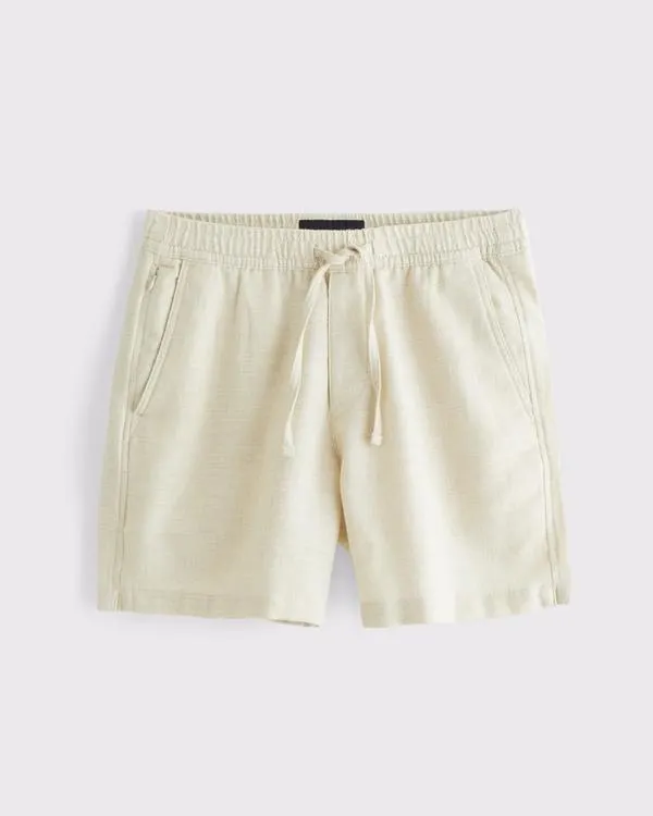 Cotton Texture Pull-On Short