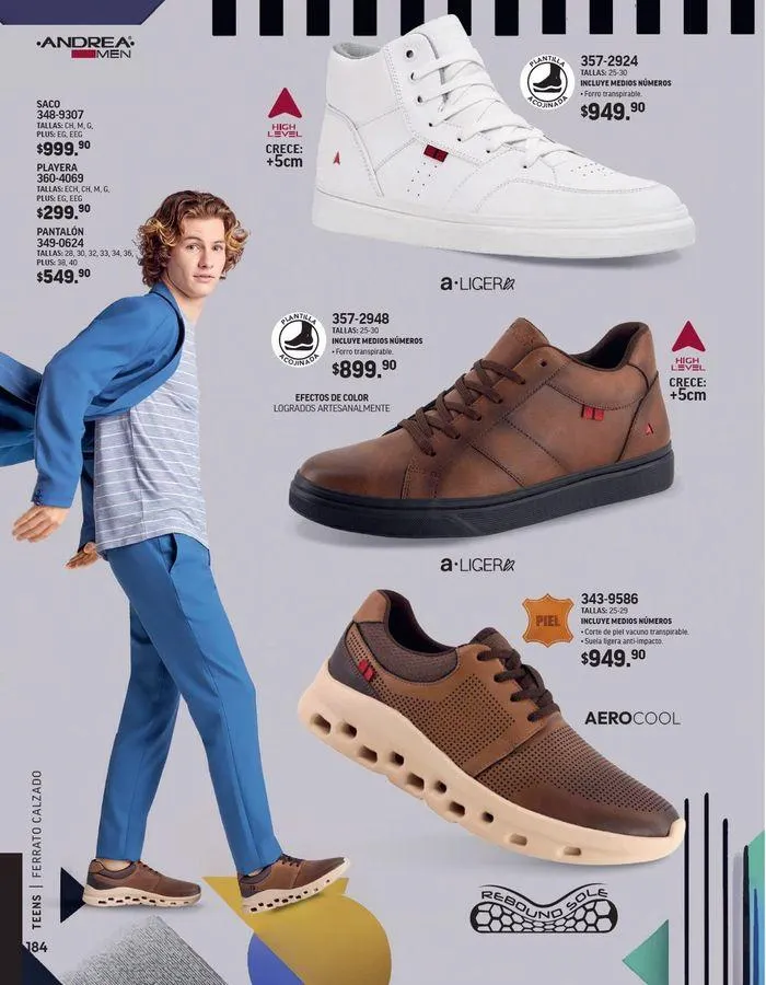 Catálogo de ANDREA - CALZADO CABALLERO 26 de agosto al 25 de enero 2025 - Pagina 93