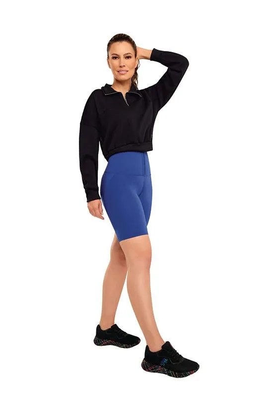 SUDADERA NEGRO CON CUELLO 81876