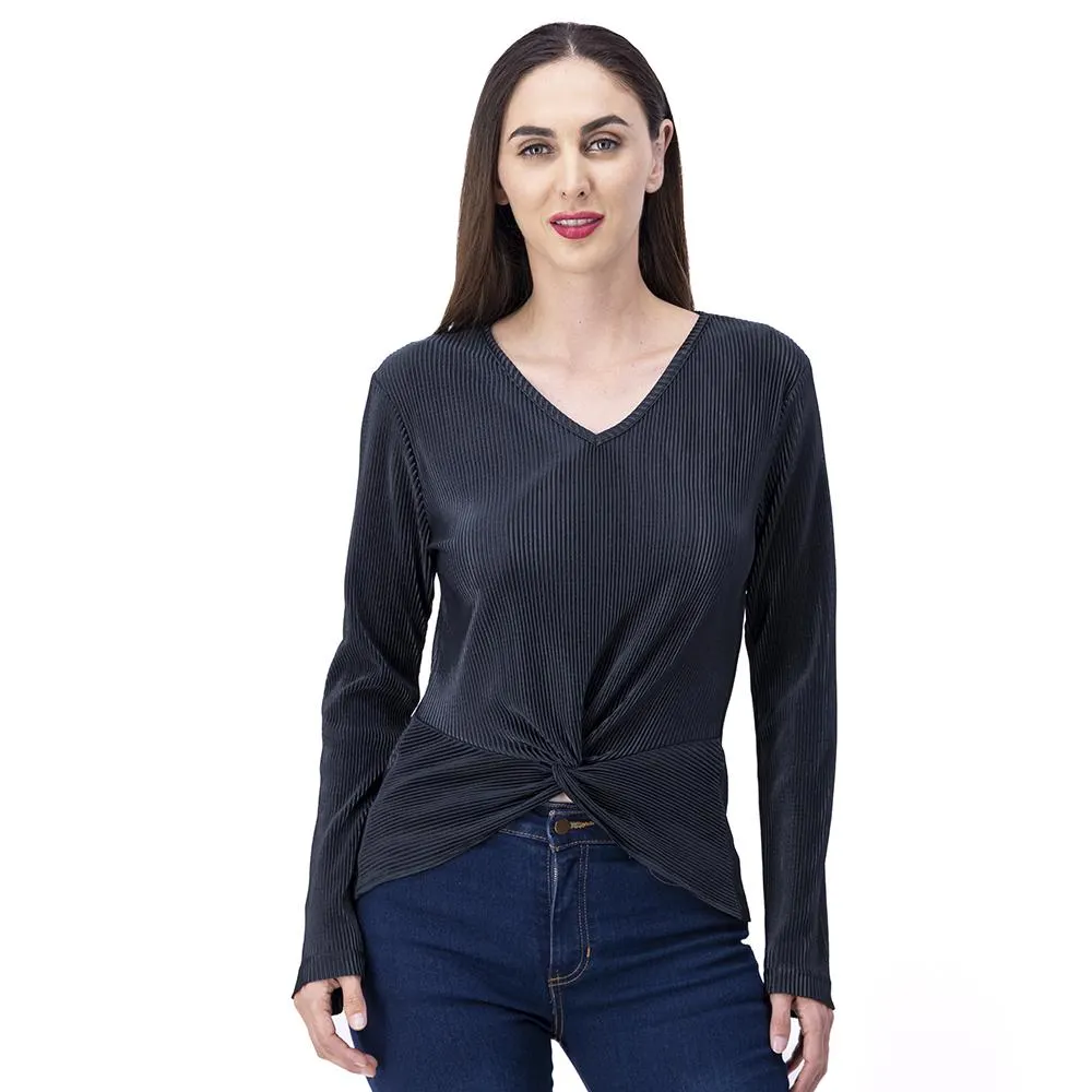 Blusa Mujer Diseño Acanalado