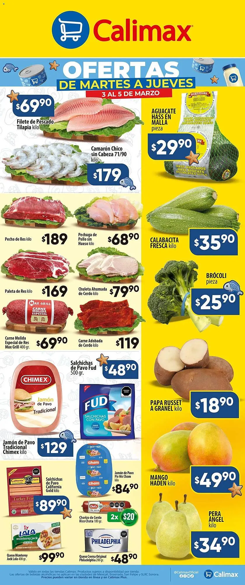 Catálogo de Folleto Calimax 3 de marzo al 6 de marzo 2026 - Pagina 1